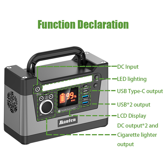 カスタマイズされた電源バンク 220V ソーラー 車 交流 アダプター充電ポータブル電源ステーション 100W 100wh